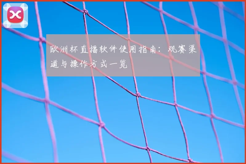 欧洲杯直播软件使用指南:观赛渠道与操作方式一览